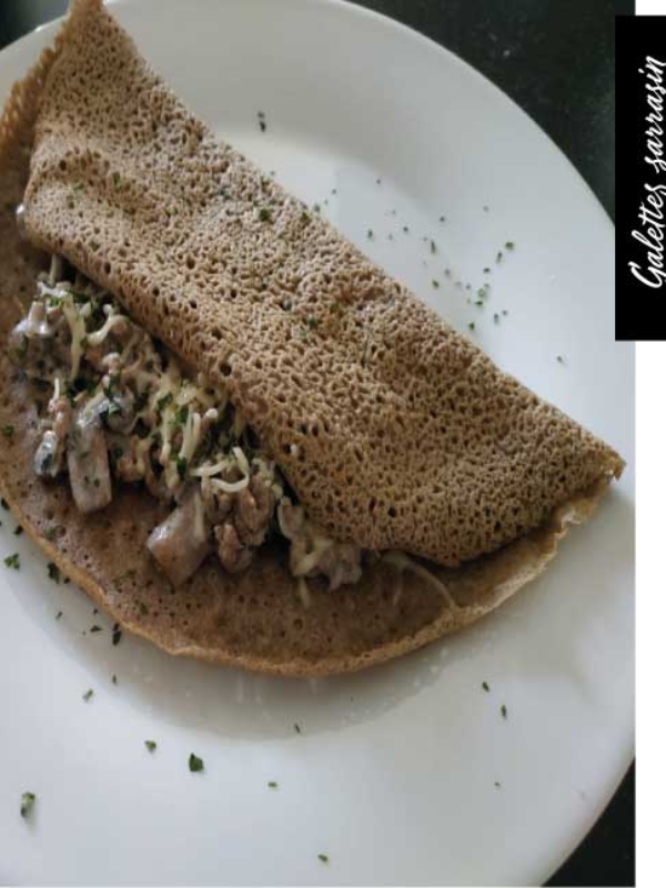 Recette de galette aux champignons