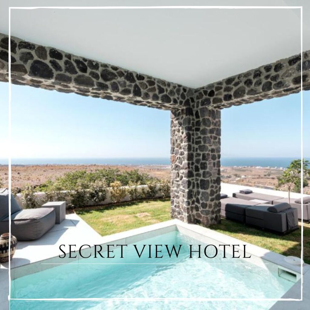 hôtel avec piscine privée Santorin Secret View Hotel