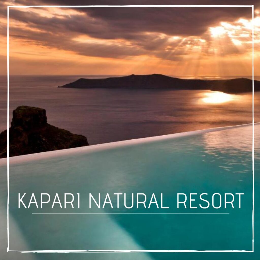Kapari Natural Resort hotel piscine privée Santorin
