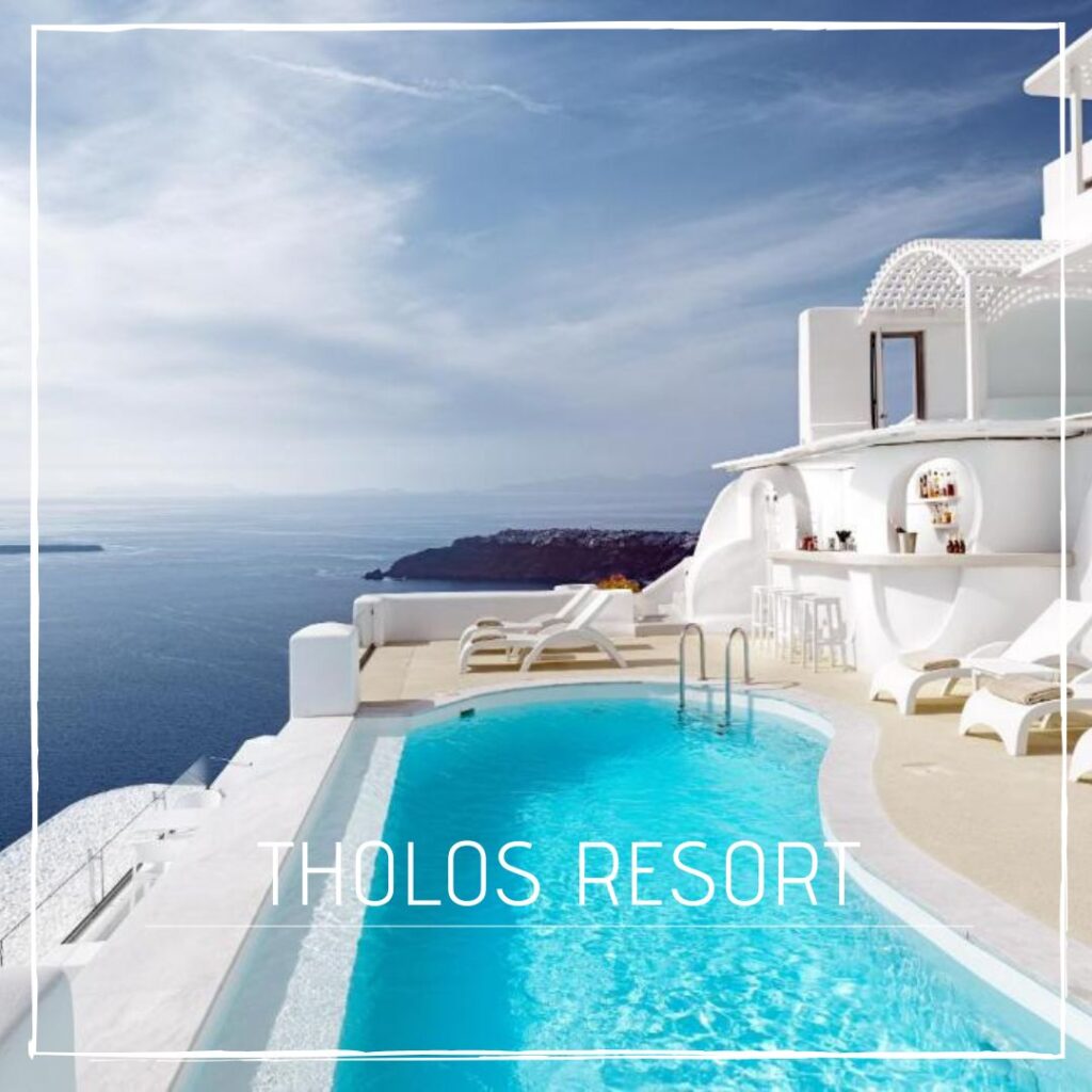 Tholos Resort hôtel piscine privée Santorin Imerovigli